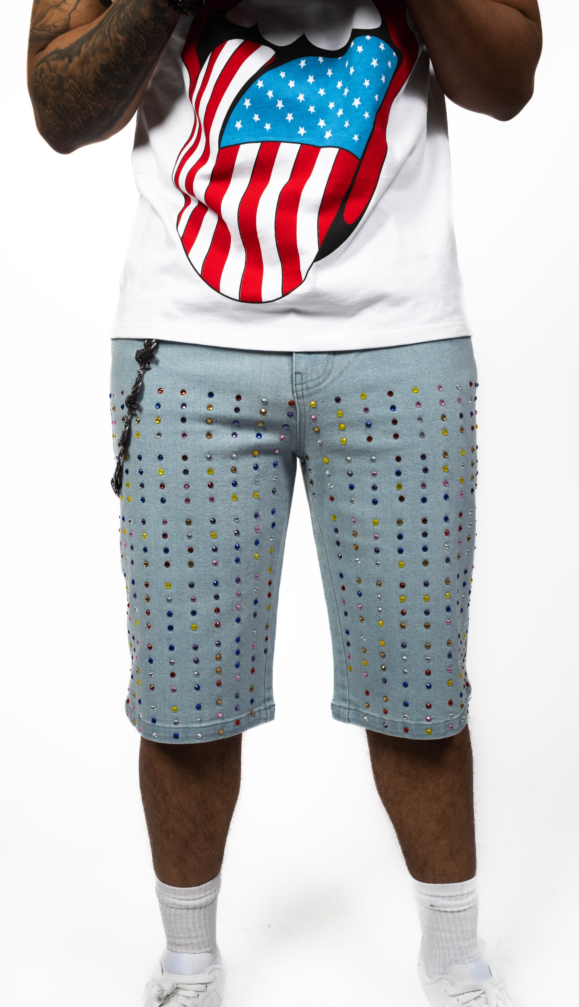 Tru3 Stones Blue Jean Shorts