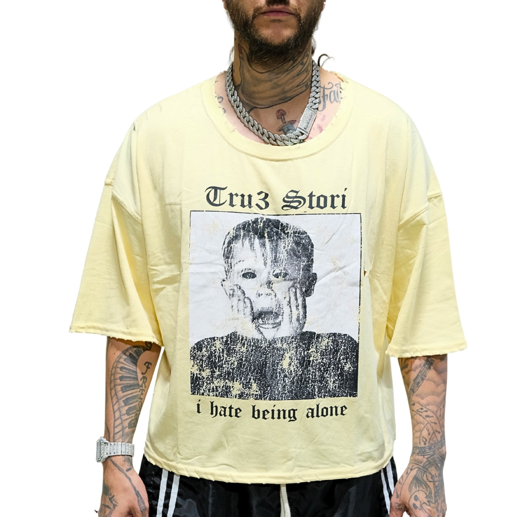 I Hate Being Alone Cream Tee
