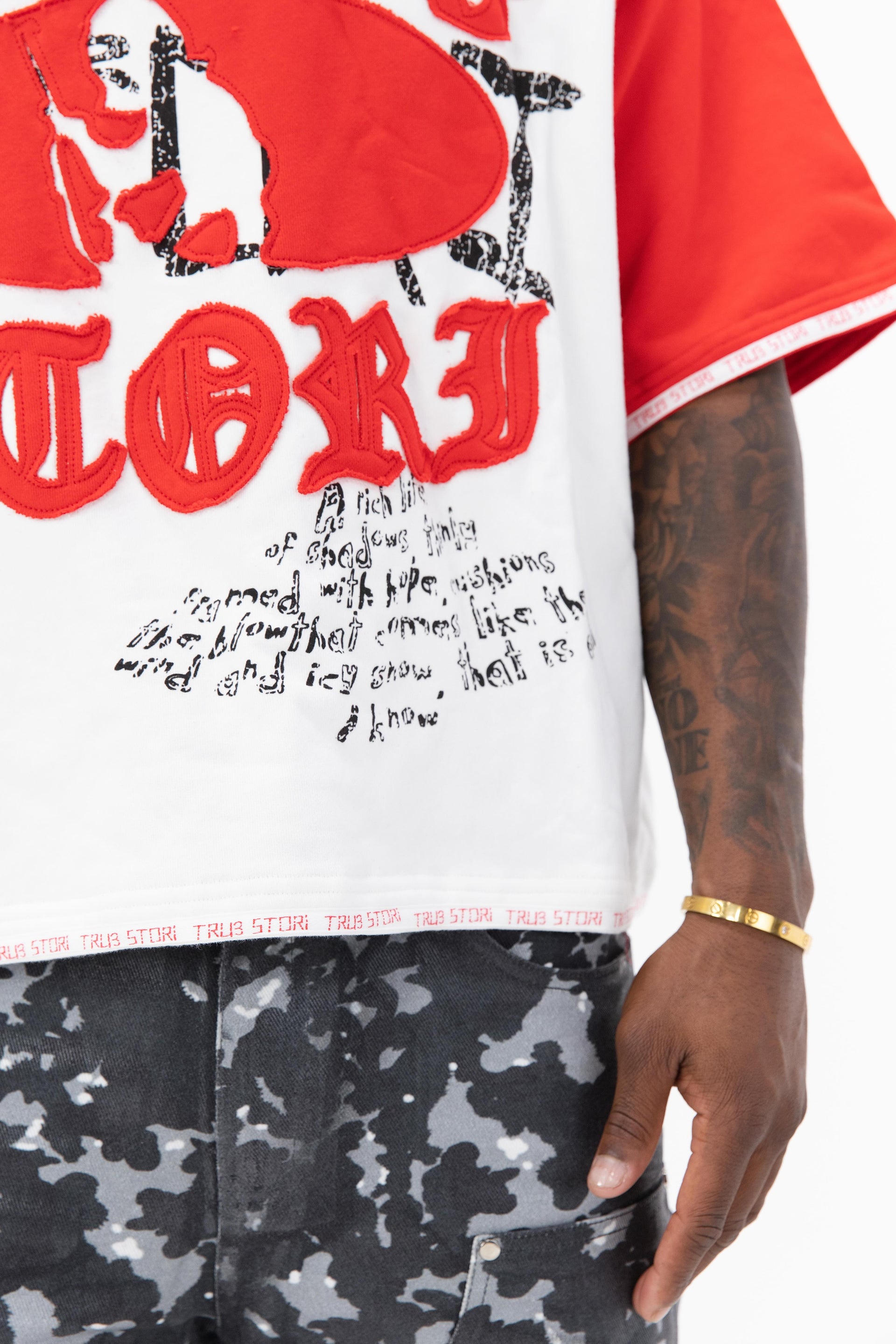 Red Opaque Tee