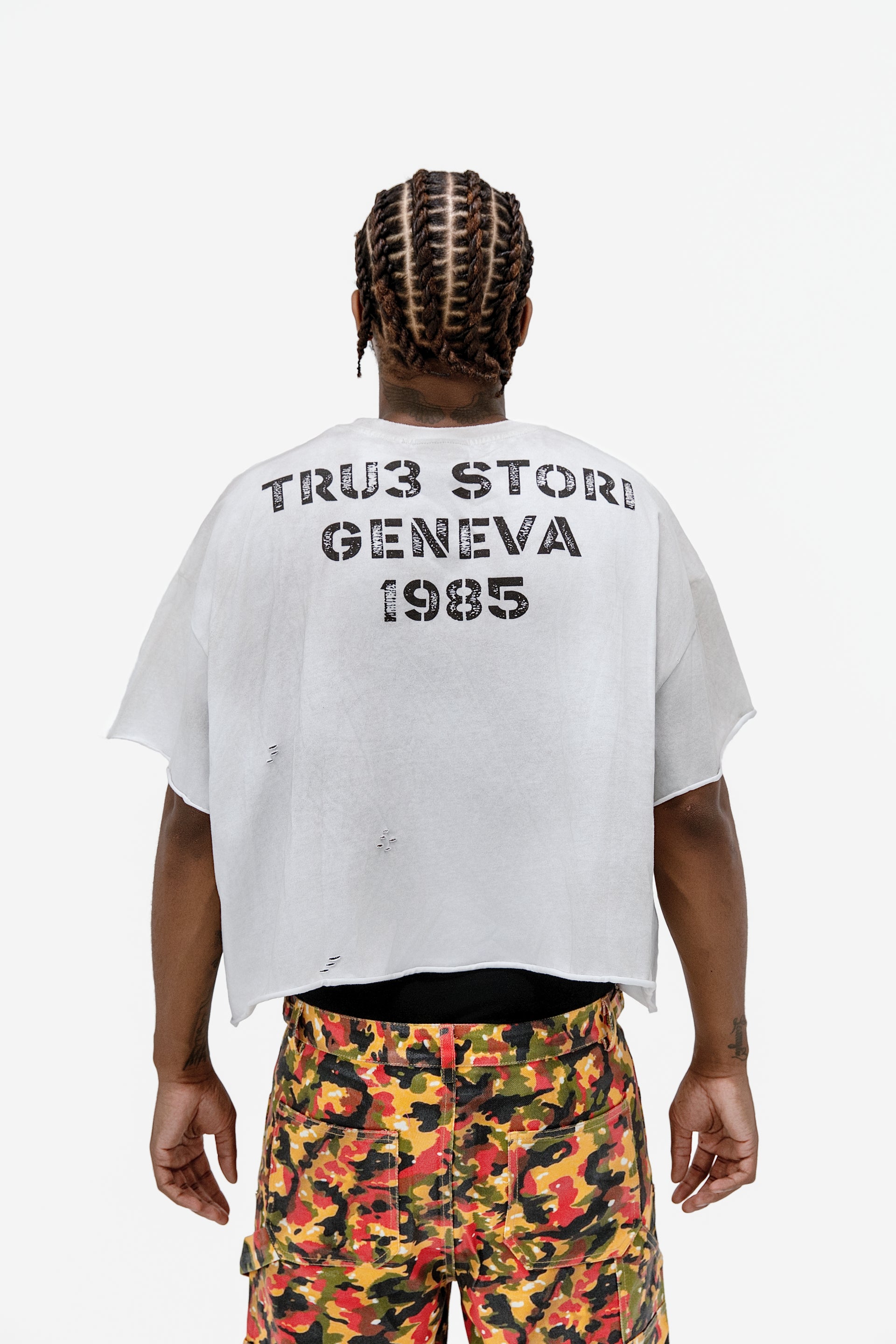 White Tee Swiss Lady