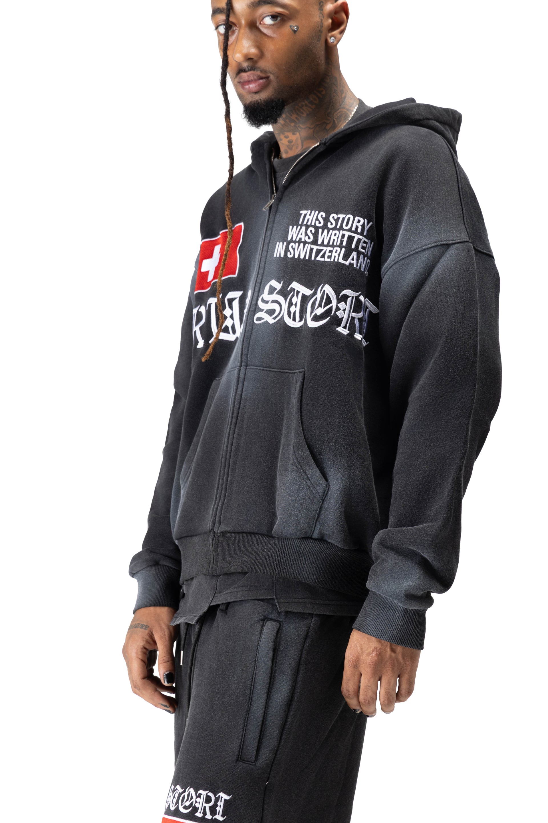Tru3 Swiss Black Hoodie