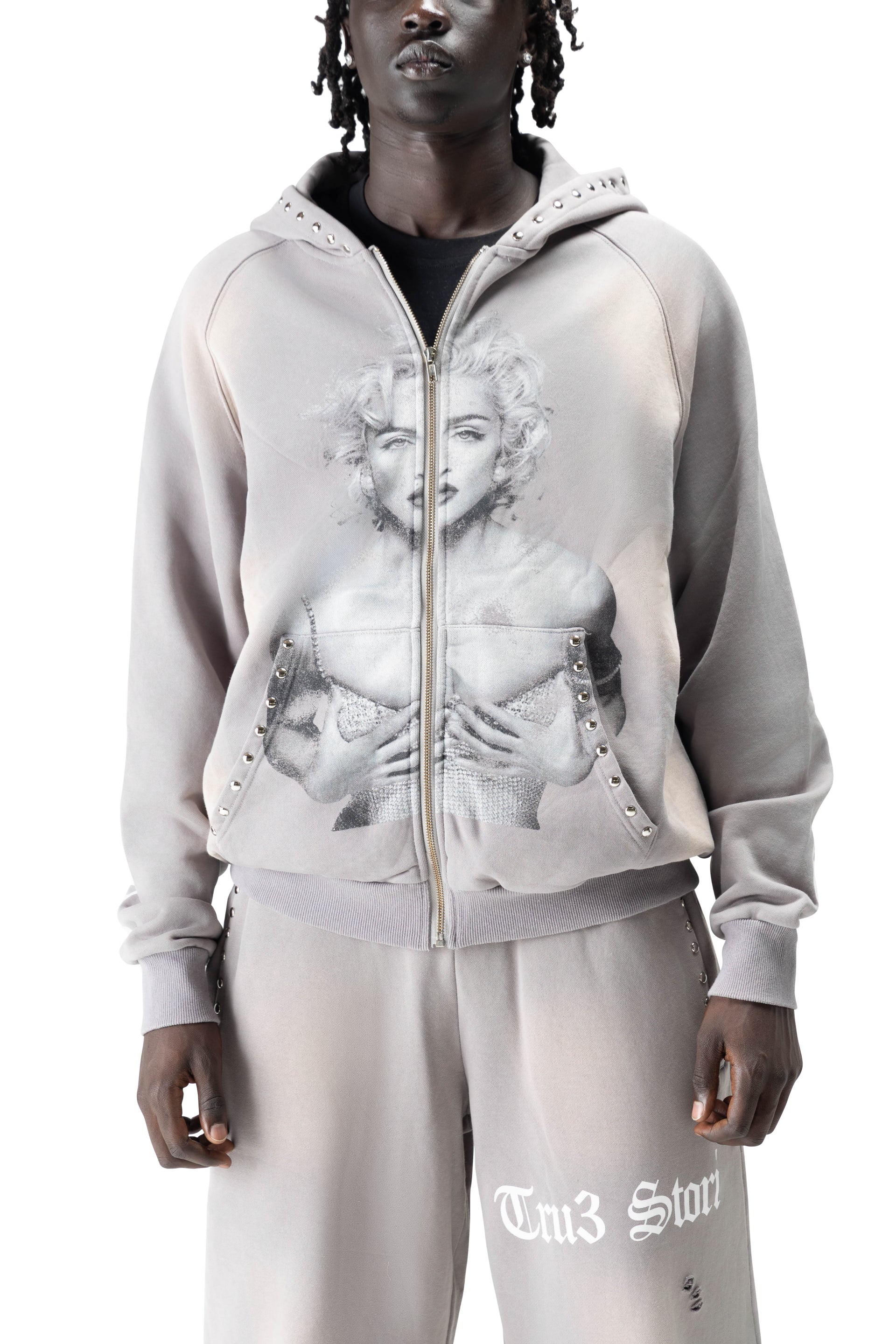 Tru3 Monroe Hoodie Grey