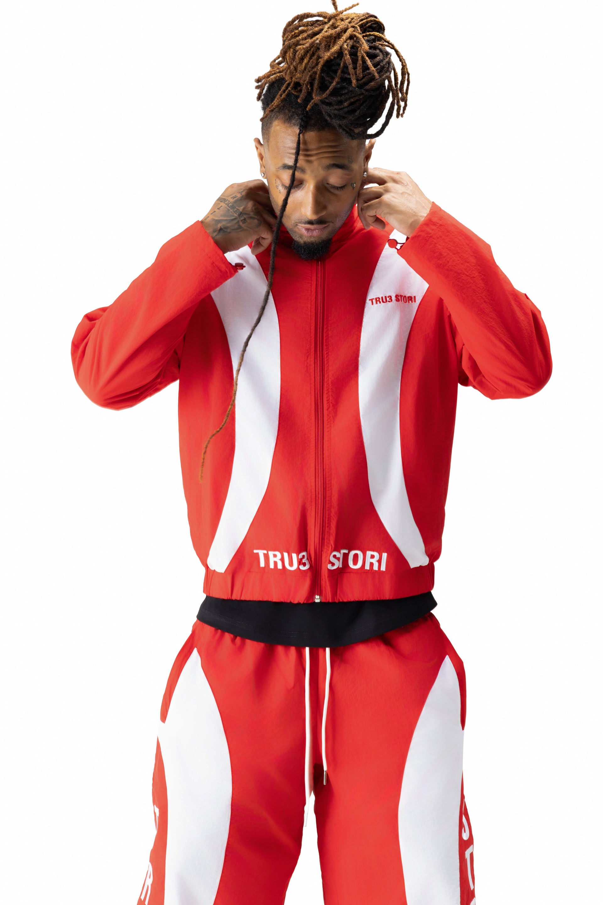 Tru3 Racing Nylon Jacket Red