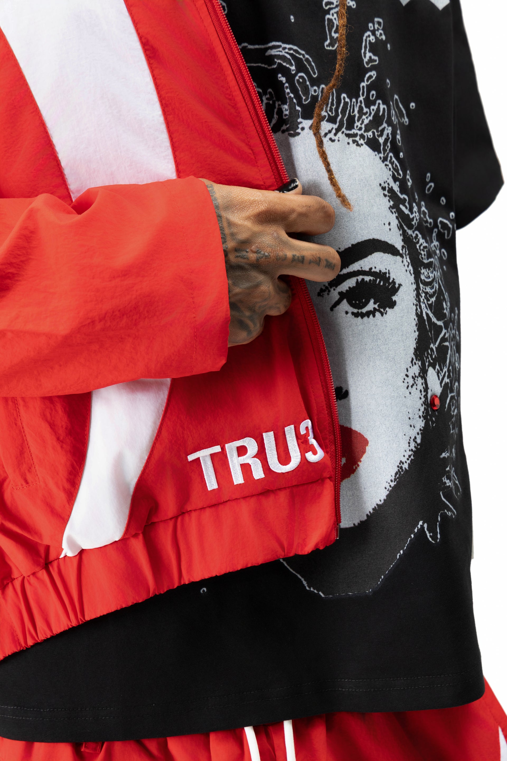 Tru3 Racing Nylon Jacket Red