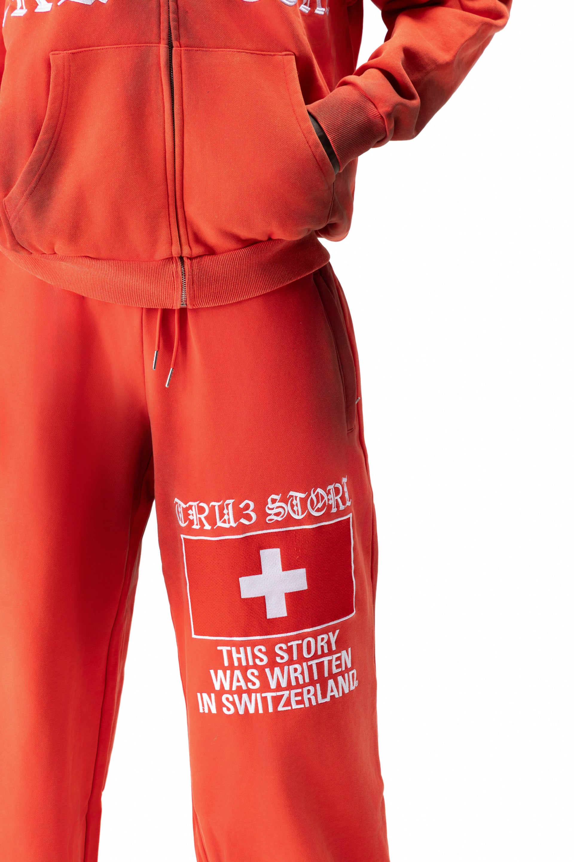 Tru3 Swiss Red Sweatpants