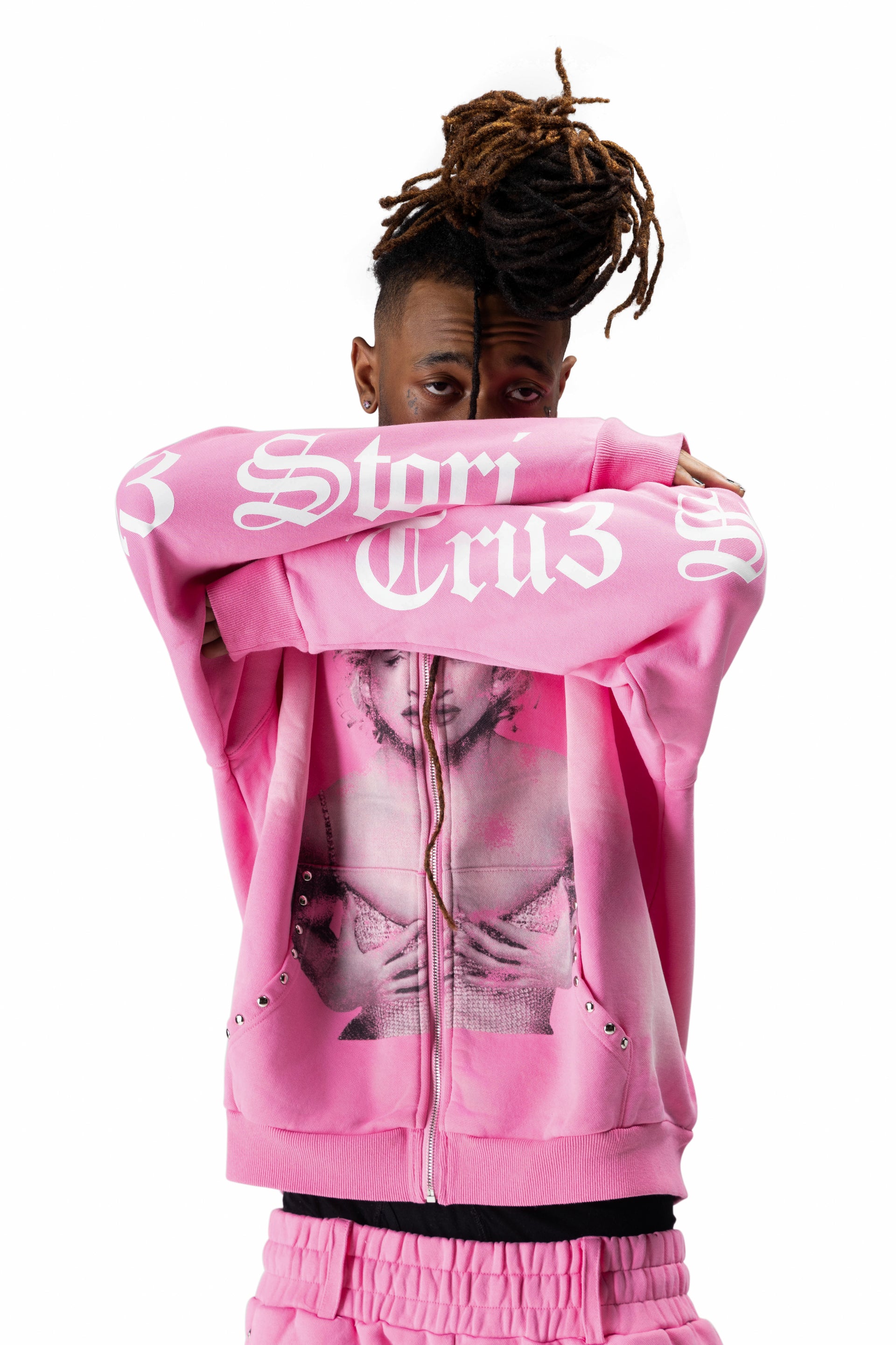 Tru3 Monroe Hoodie Pink