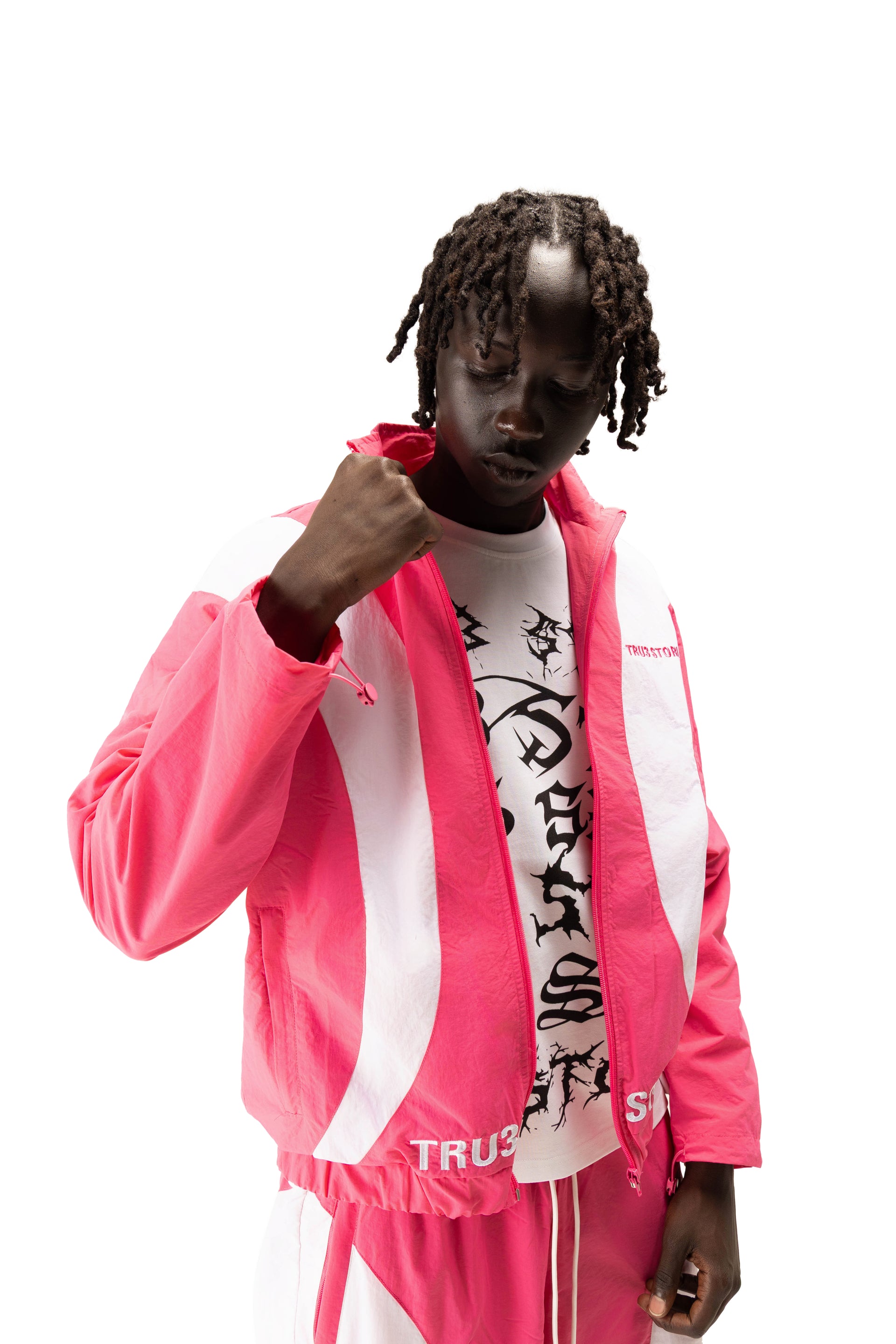 Tru3 Racing Nylon Jacket Pink