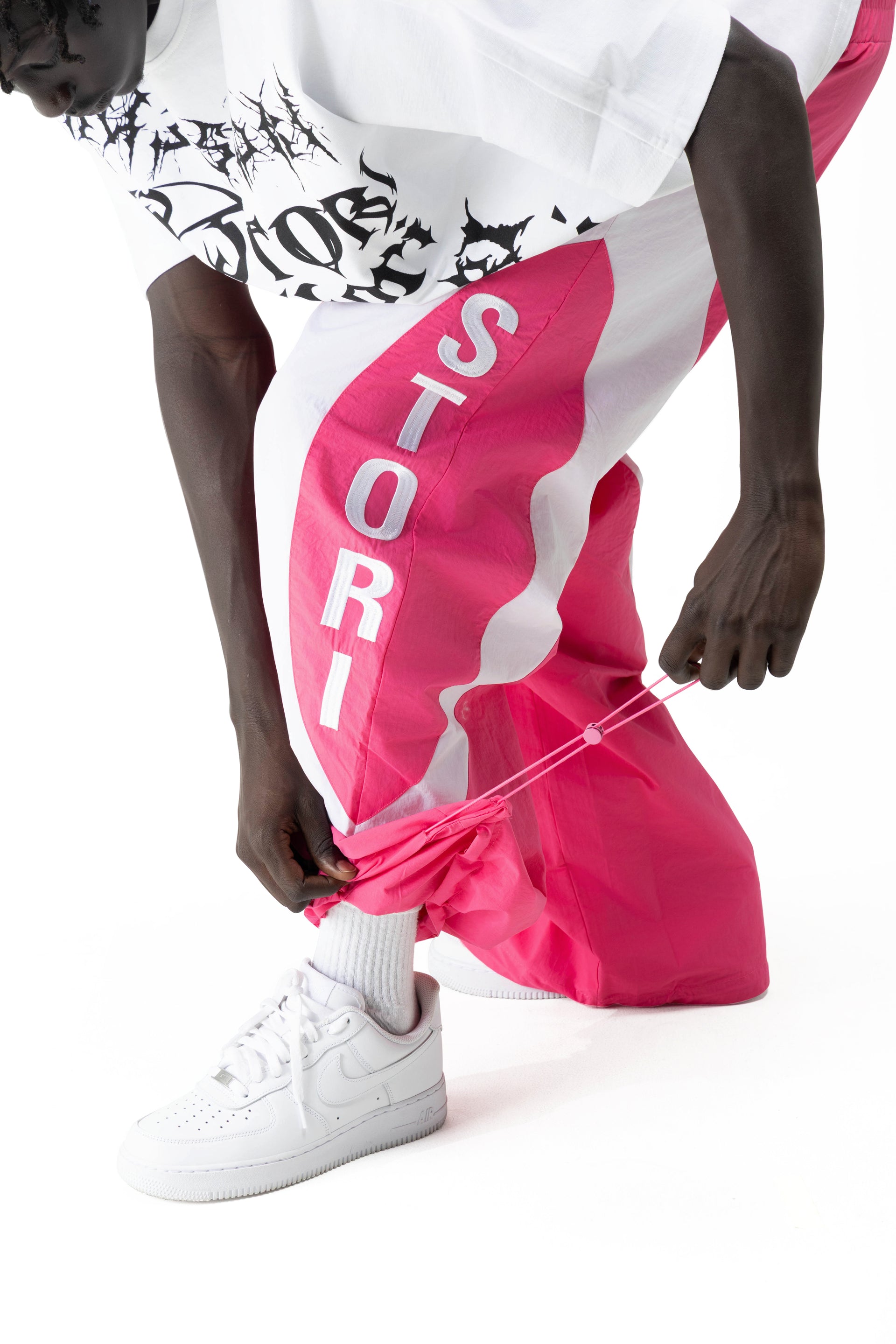 Tru3 Racing Nylon Pants Pink