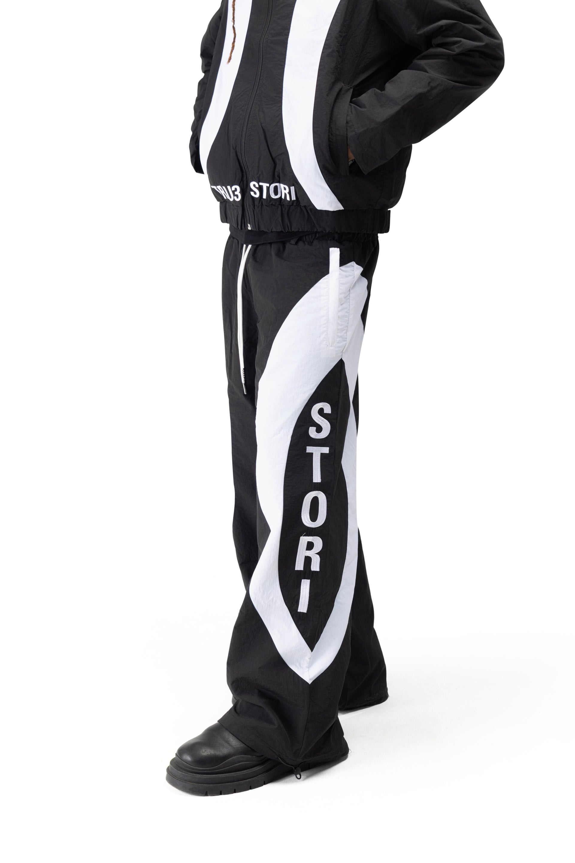 Tru3 Racing Nylon Pants Black