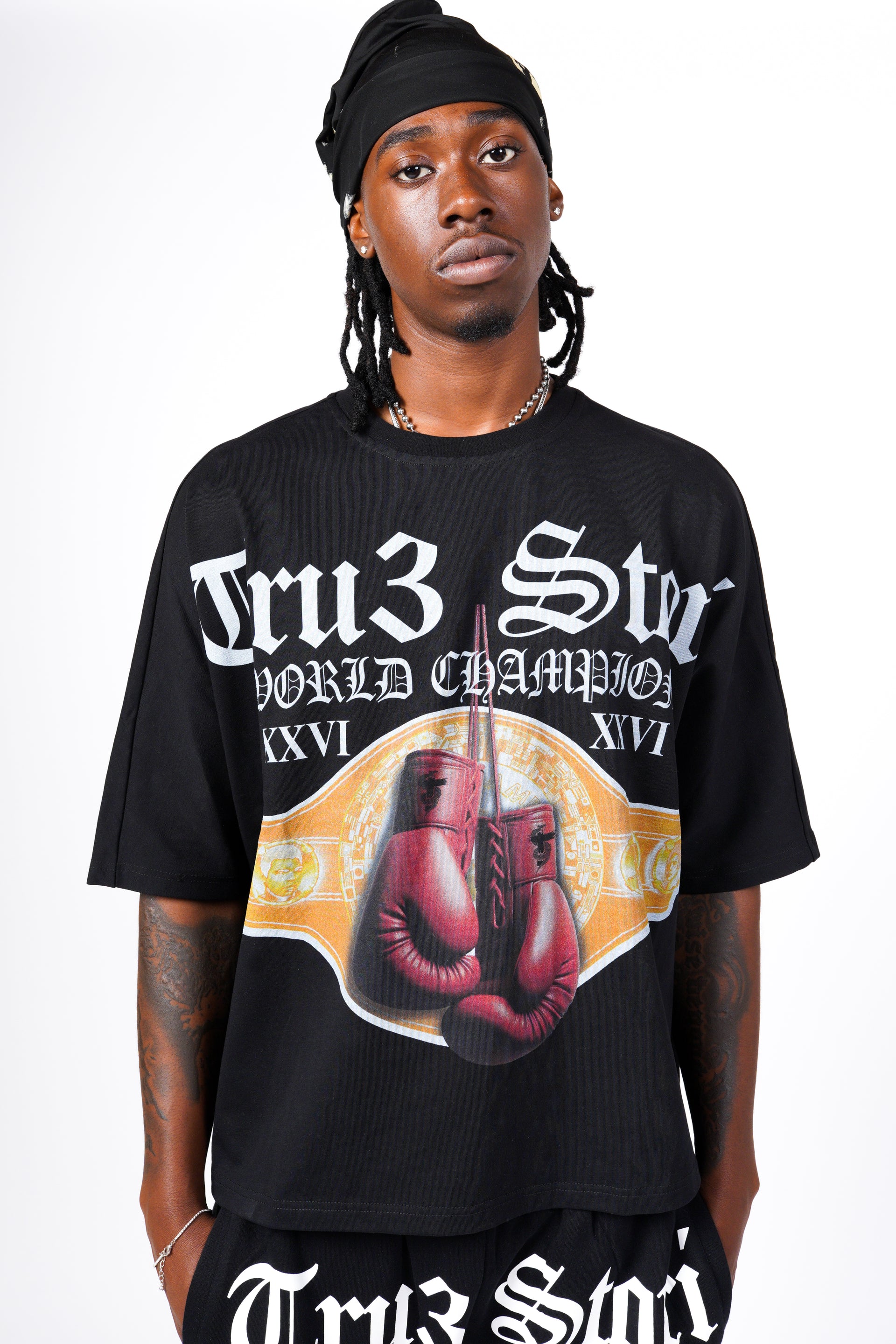 Tru3 Boxing Tee Black