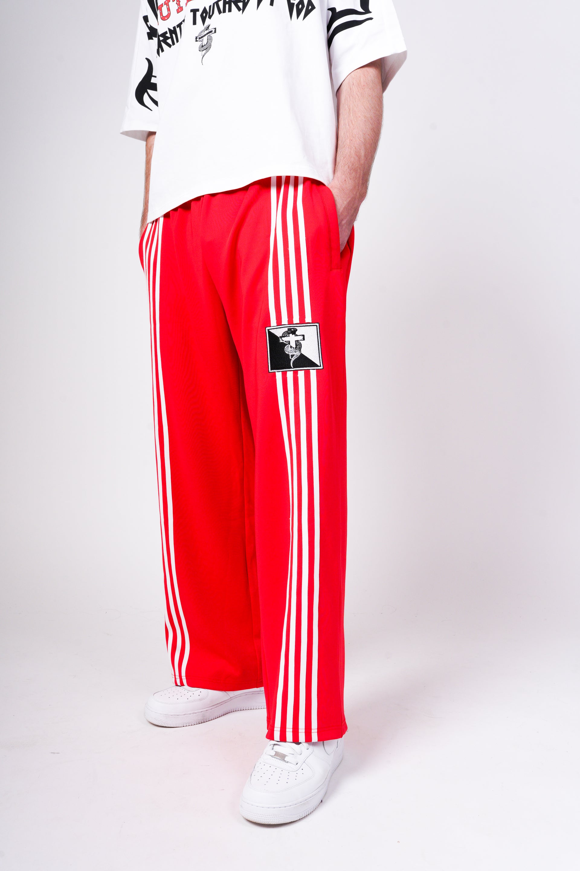 Tru3 Track Pants Red