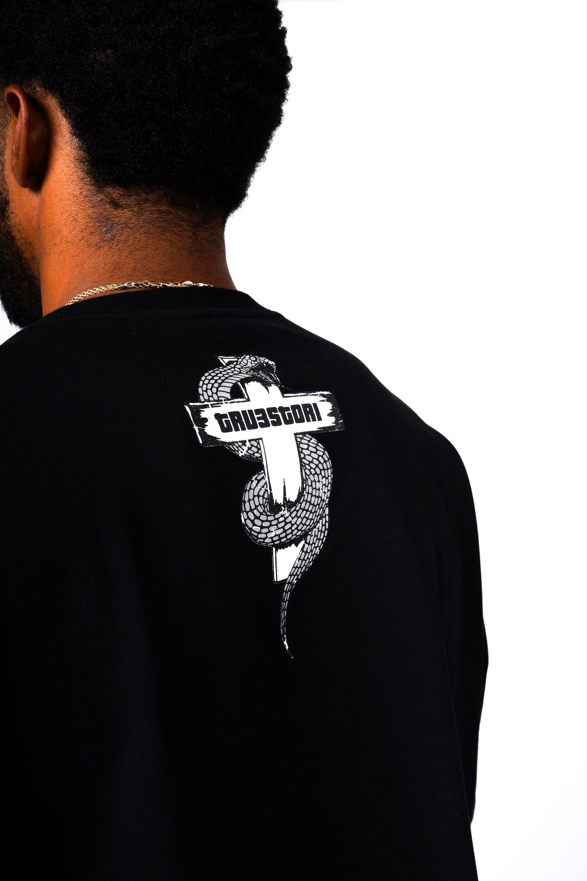 Tru3 Embroidery Tee Black