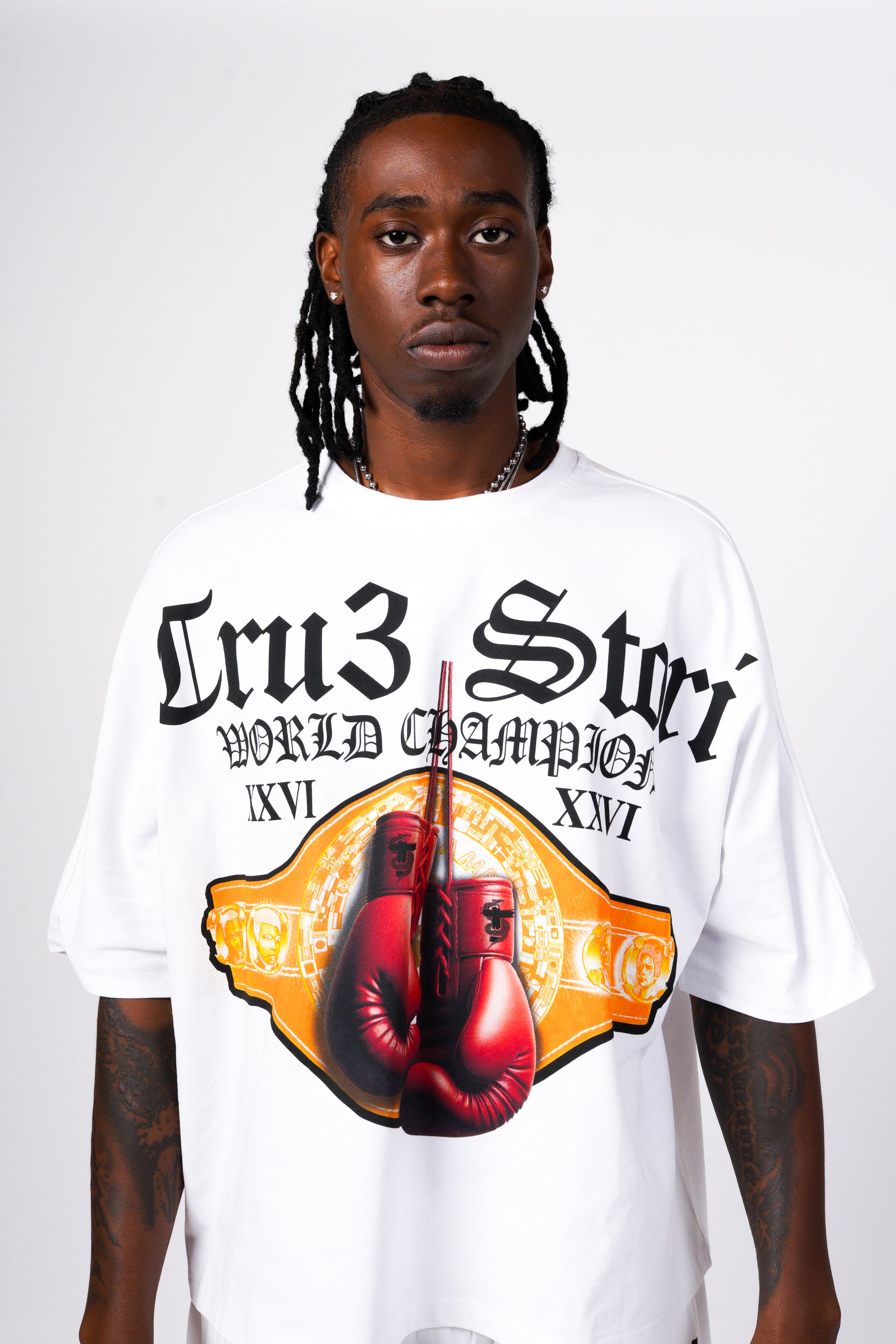 Tru3 Boxing Tee White