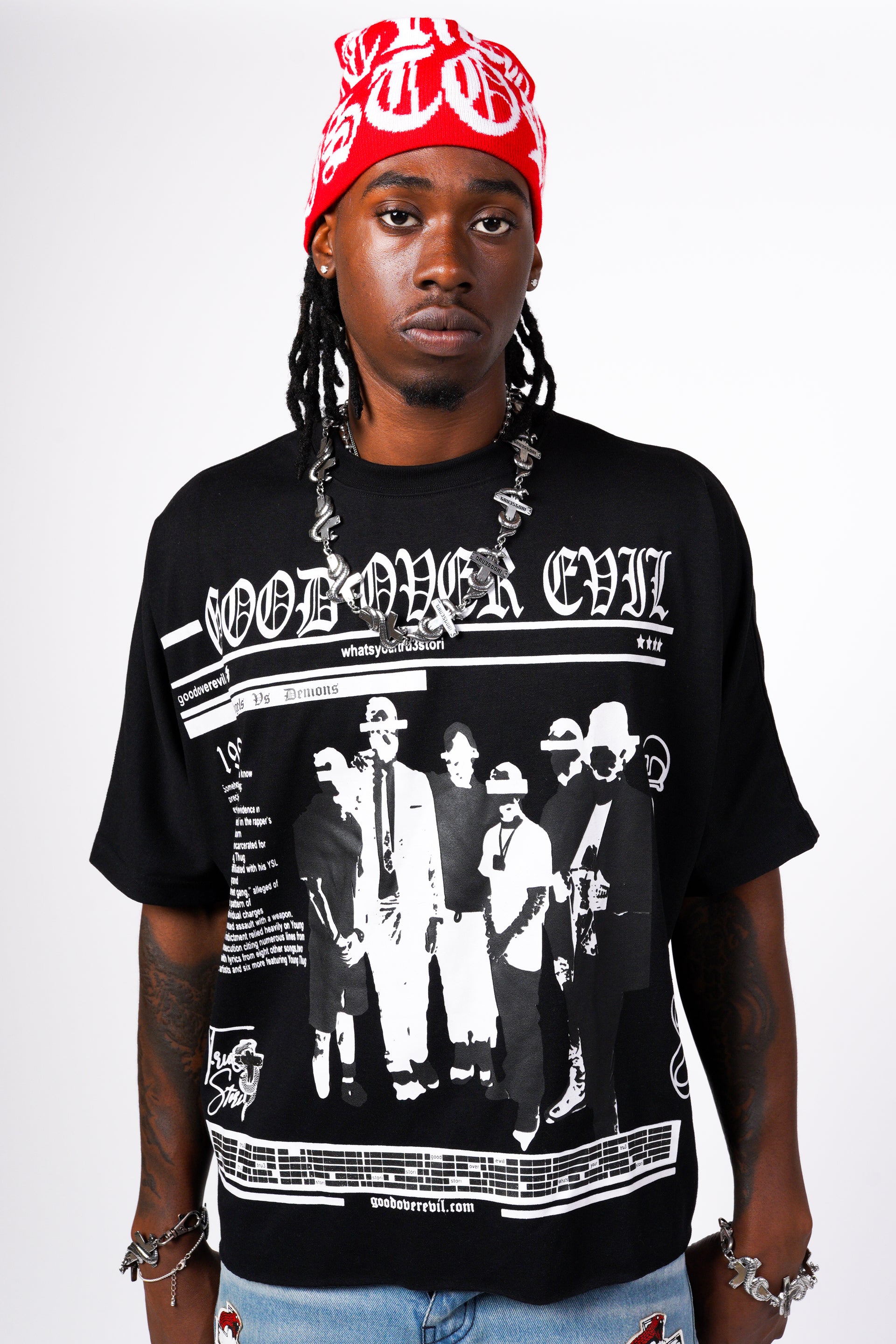 Tru3 News Tee Black