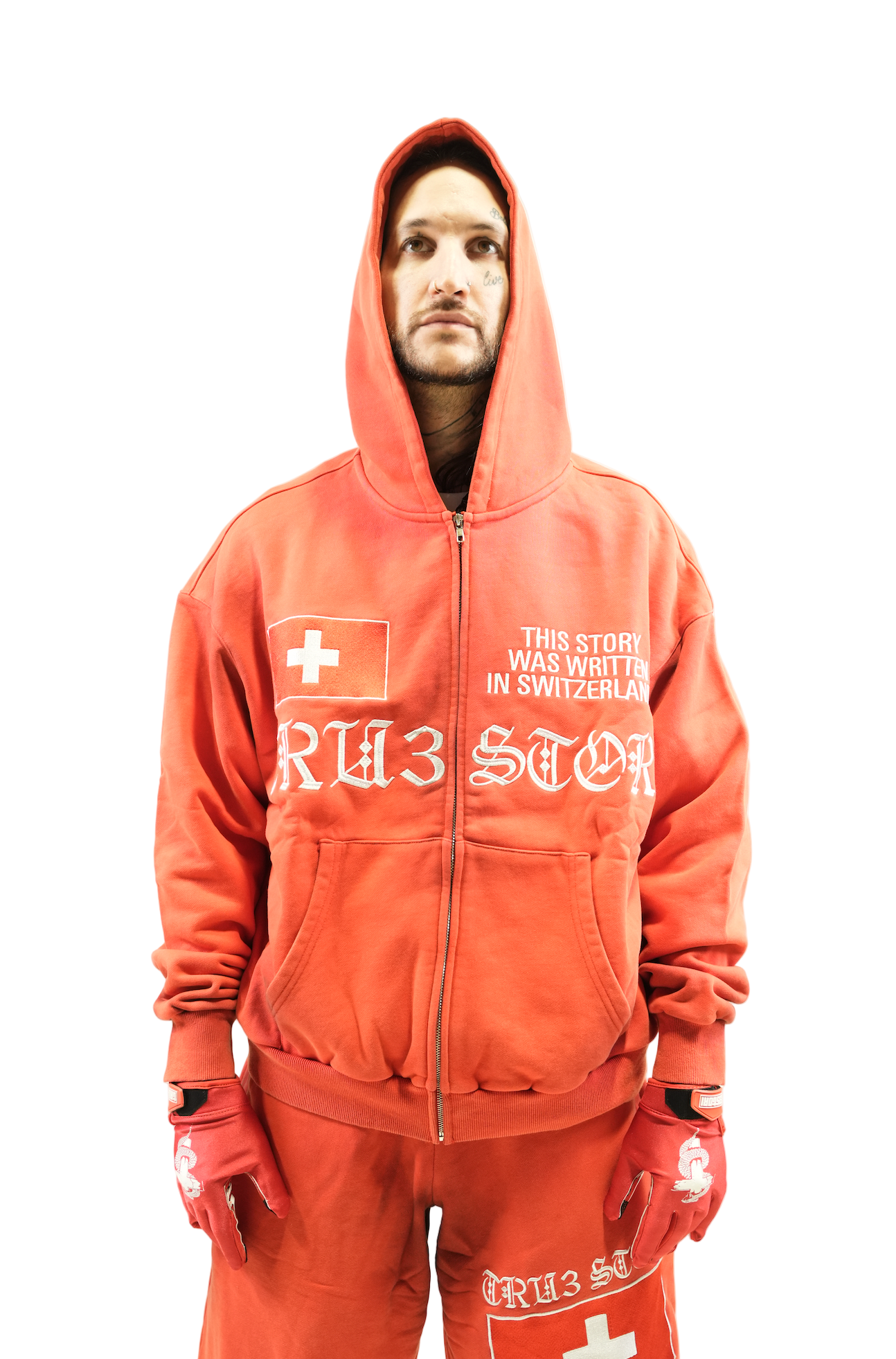 Tru3 Swiss Red Hoodie