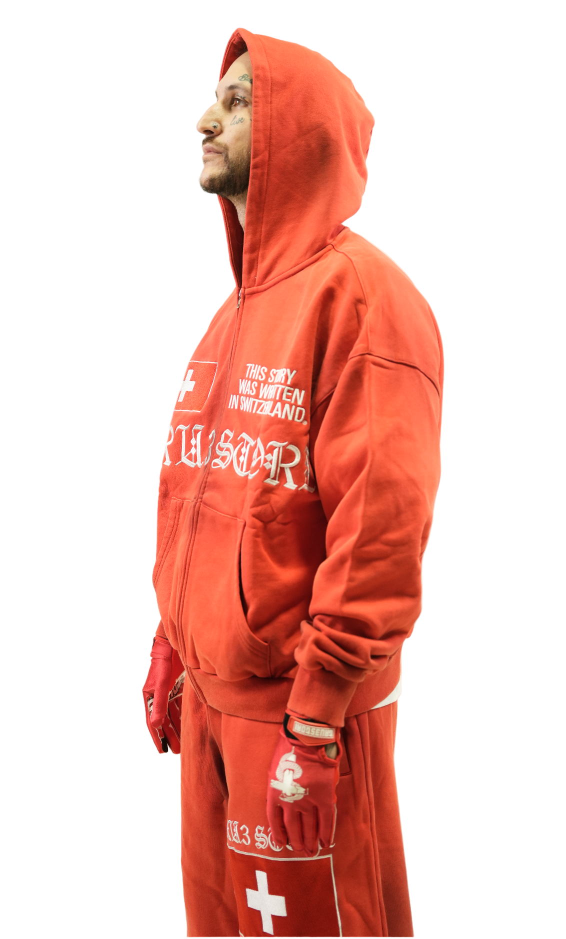 Tru3 Swiss Red Hoodie