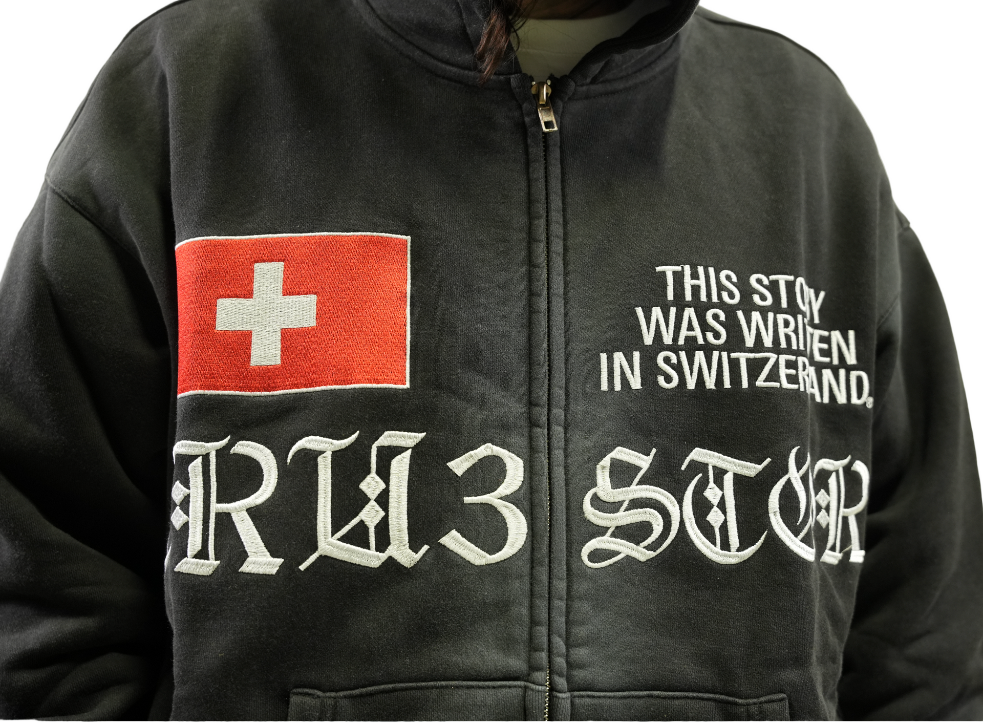 Tru3 Swiss Black Hoodie