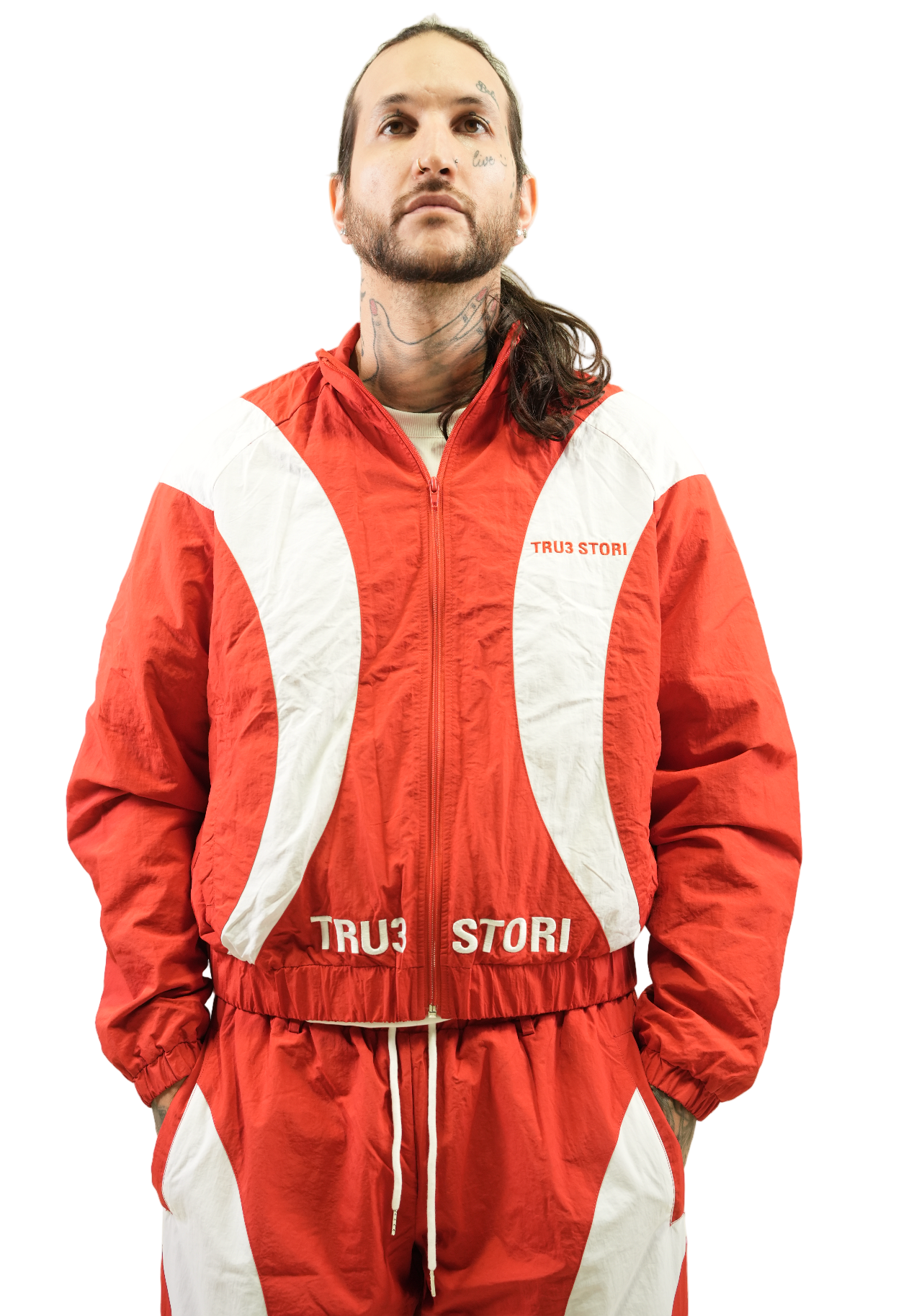 Tru3 Racing Nylon Jacket Red
