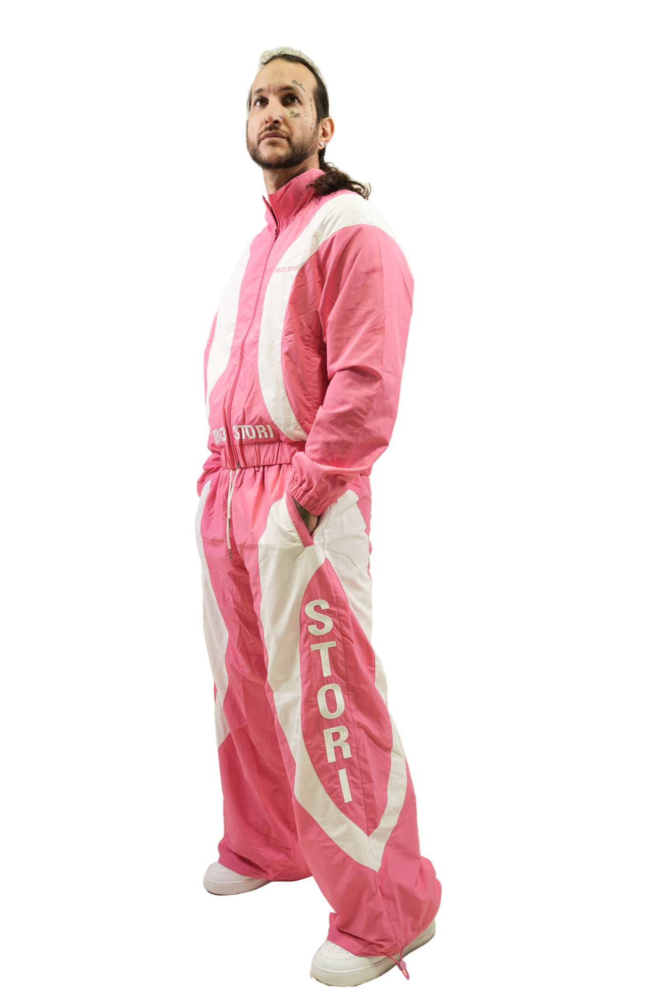 Tru3 Racing Nylon Pants Pink