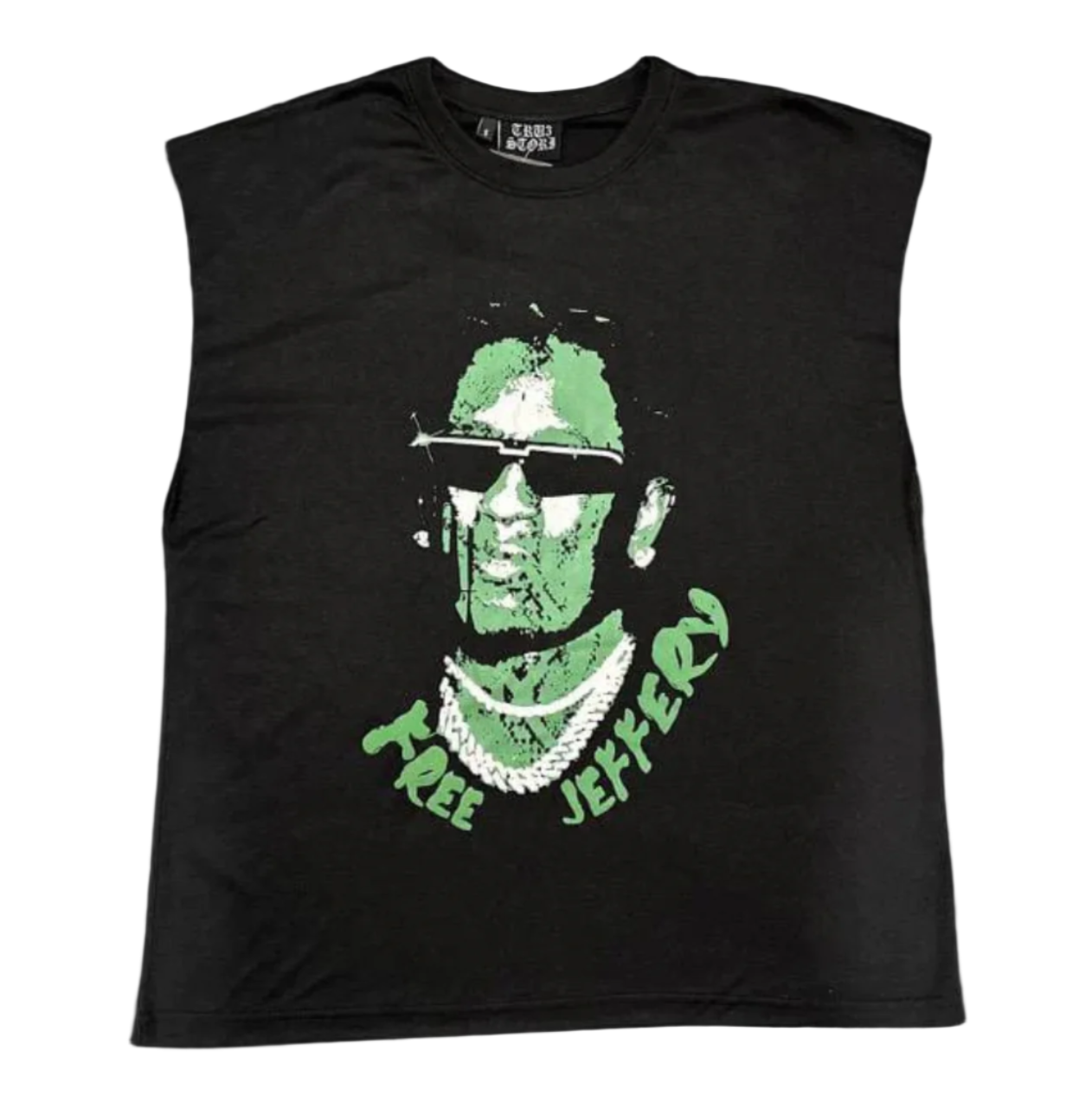 Free Jeffery Green Green Cut Off Tee