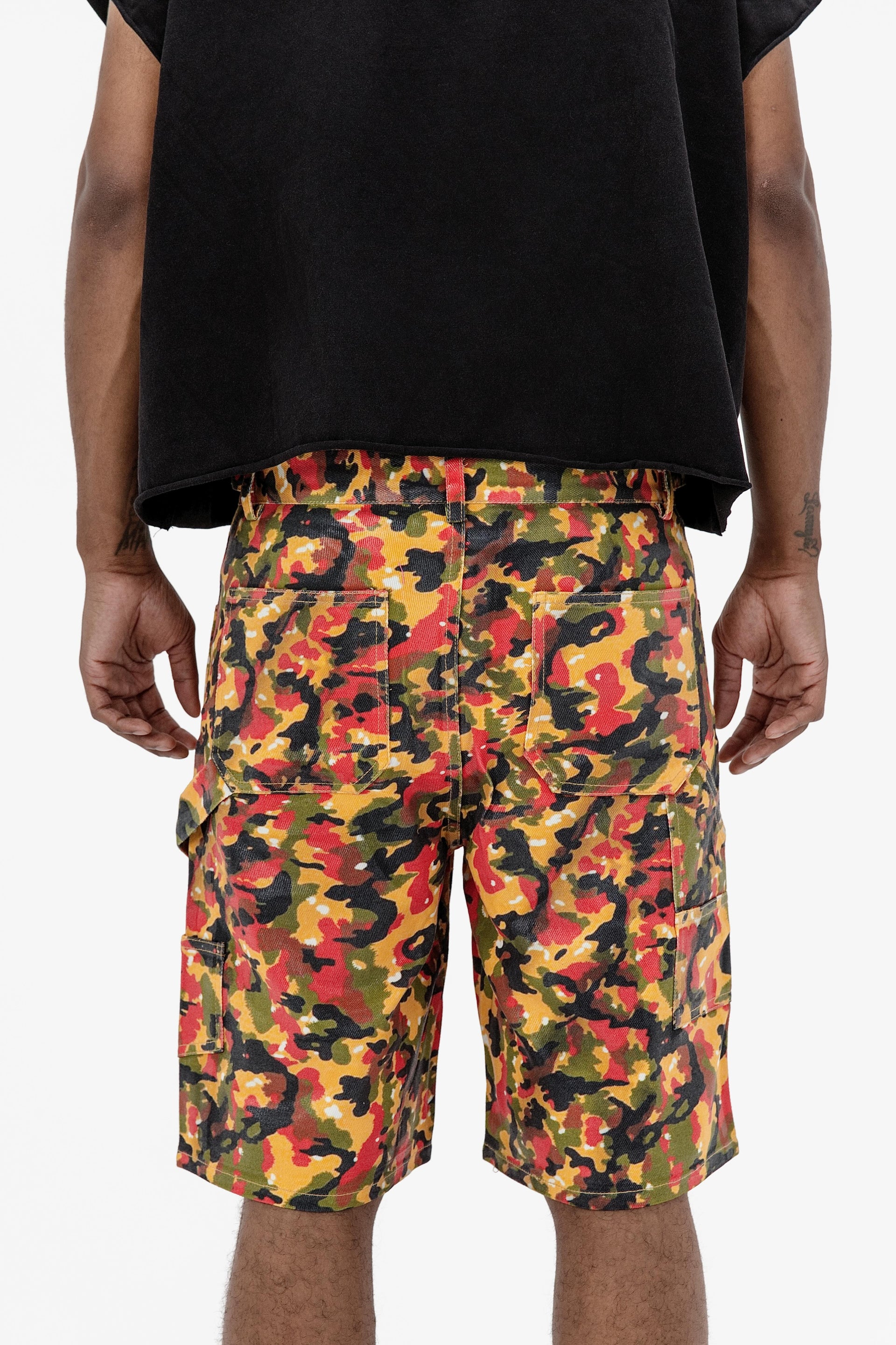 Camo Red Wax Denim